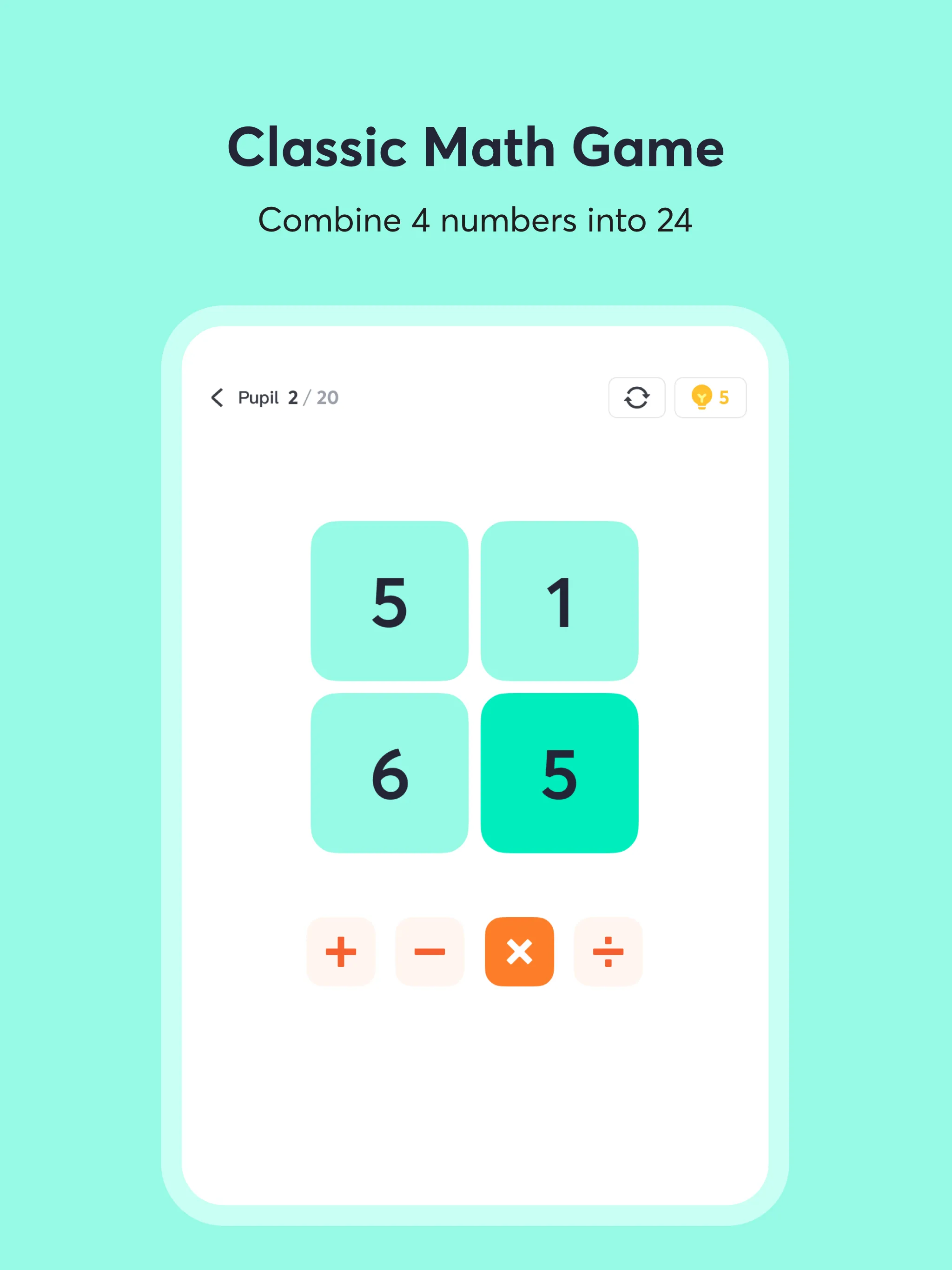 Math 24 - Mental Math Cards | Indus Appstore | Screenshot