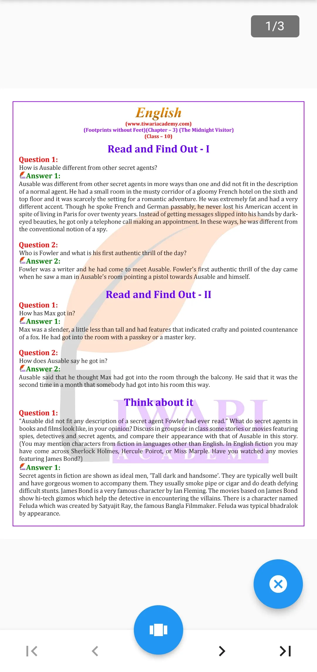 Class 10 English for 2023-24 | Indus Appstore | Screenshot