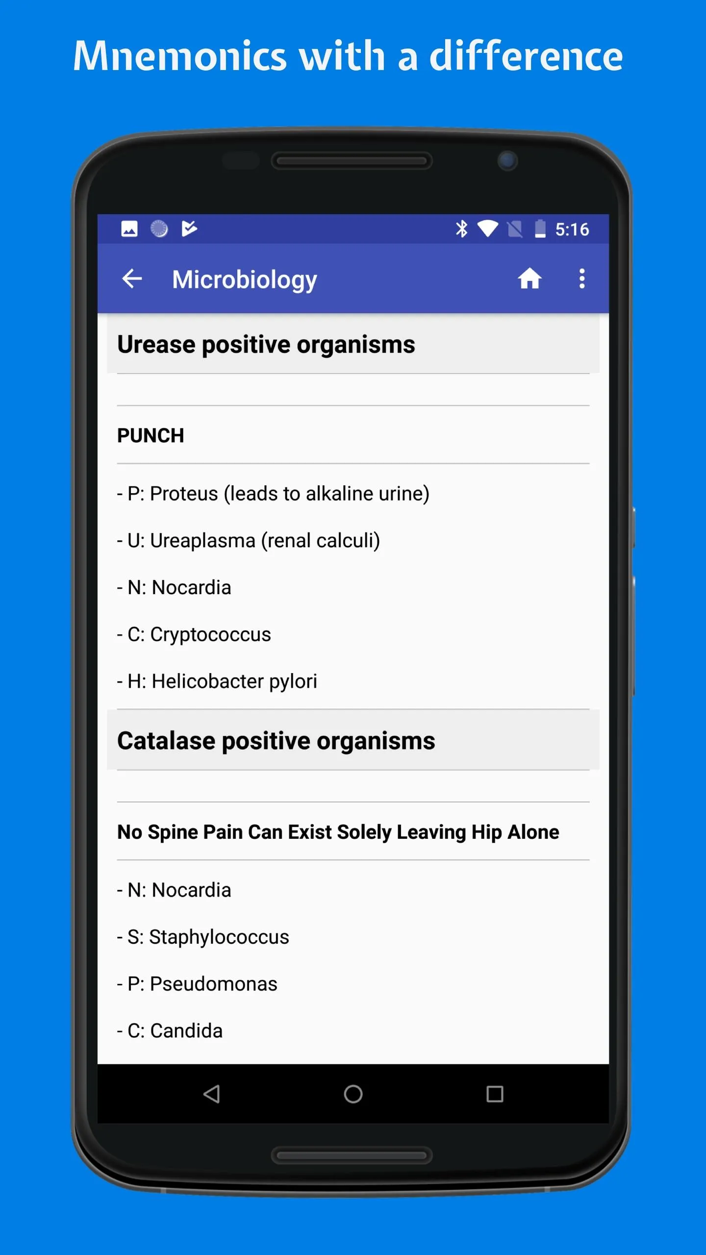 Mednomics: Medical mnemonics | Indus Appstore | Screenshot