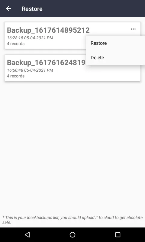 Call Logs Backup & Restore | Indus Appstore | Screenshot