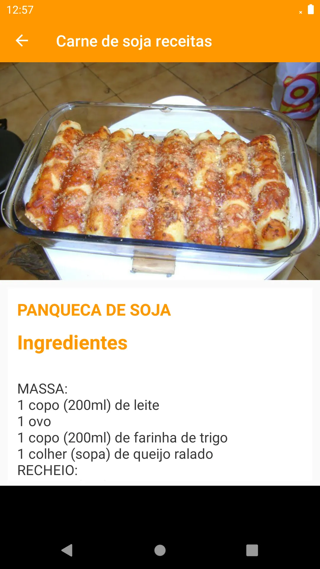 Receitas com Carne de soja | Indus Appstore | Screenshot