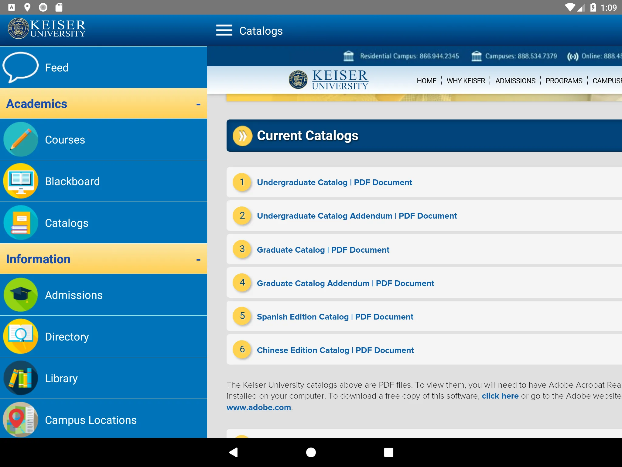 Keiser University | Indus Appstore | Screenshot