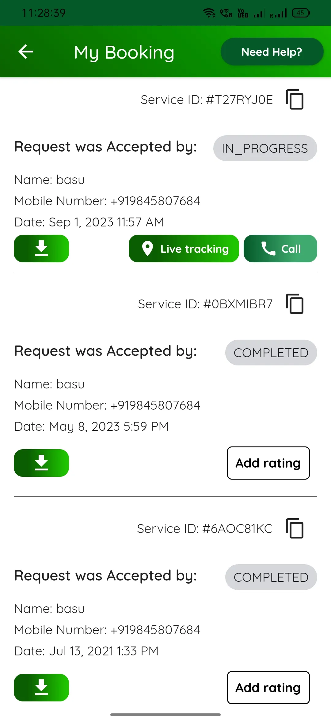 AAIR-Bike and Car Services | Indus Appstore | Screenshot