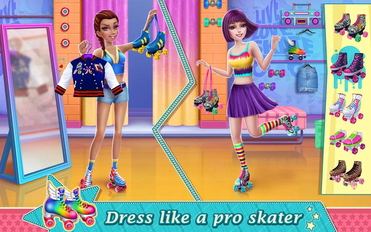 Roller Skating Girls | Indus Appstore | Screenshot