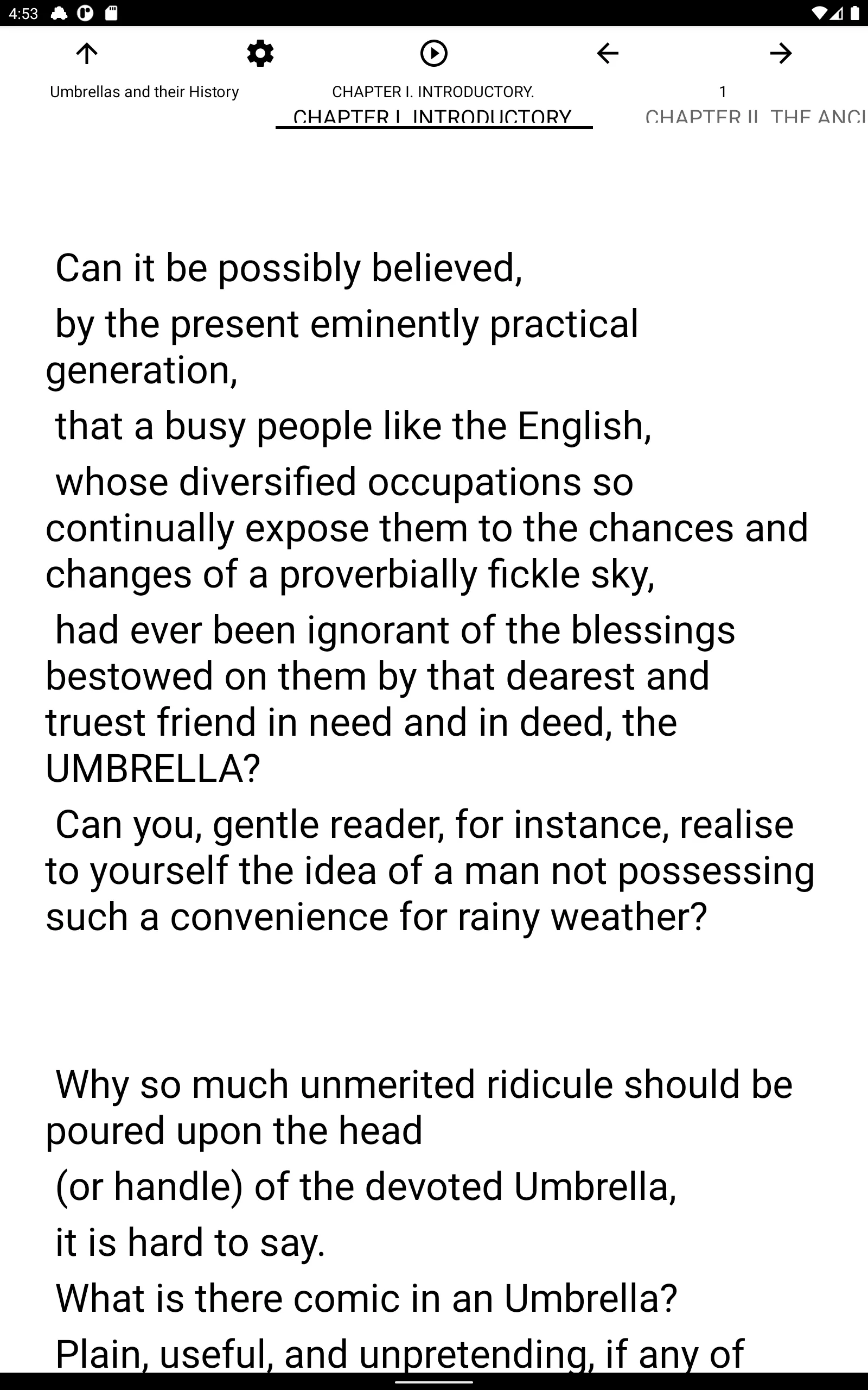 Book, Umbrellas and their Hist | Indus Appstore | Screenshot