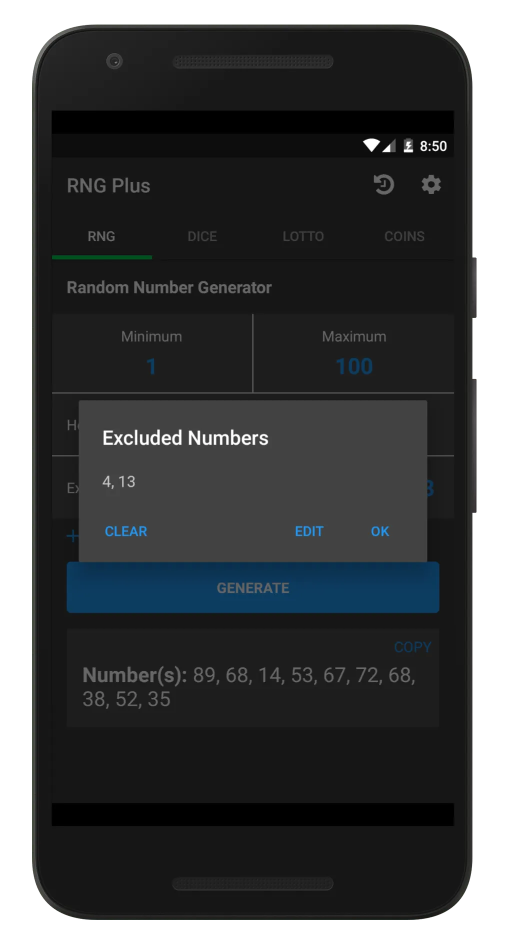 Random Number Generator Plus | Indus Appstore | Screenshot