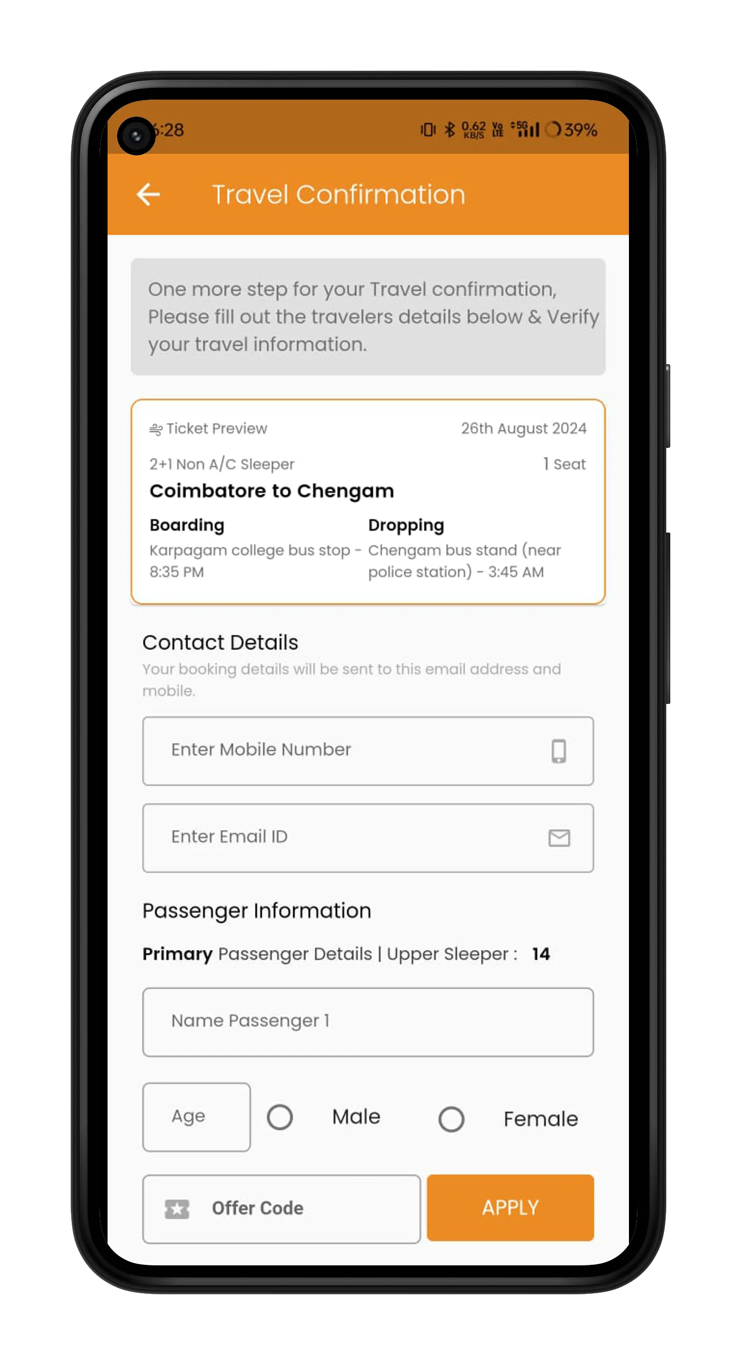 Aakash Travels | Indus Appstore | Screenshot