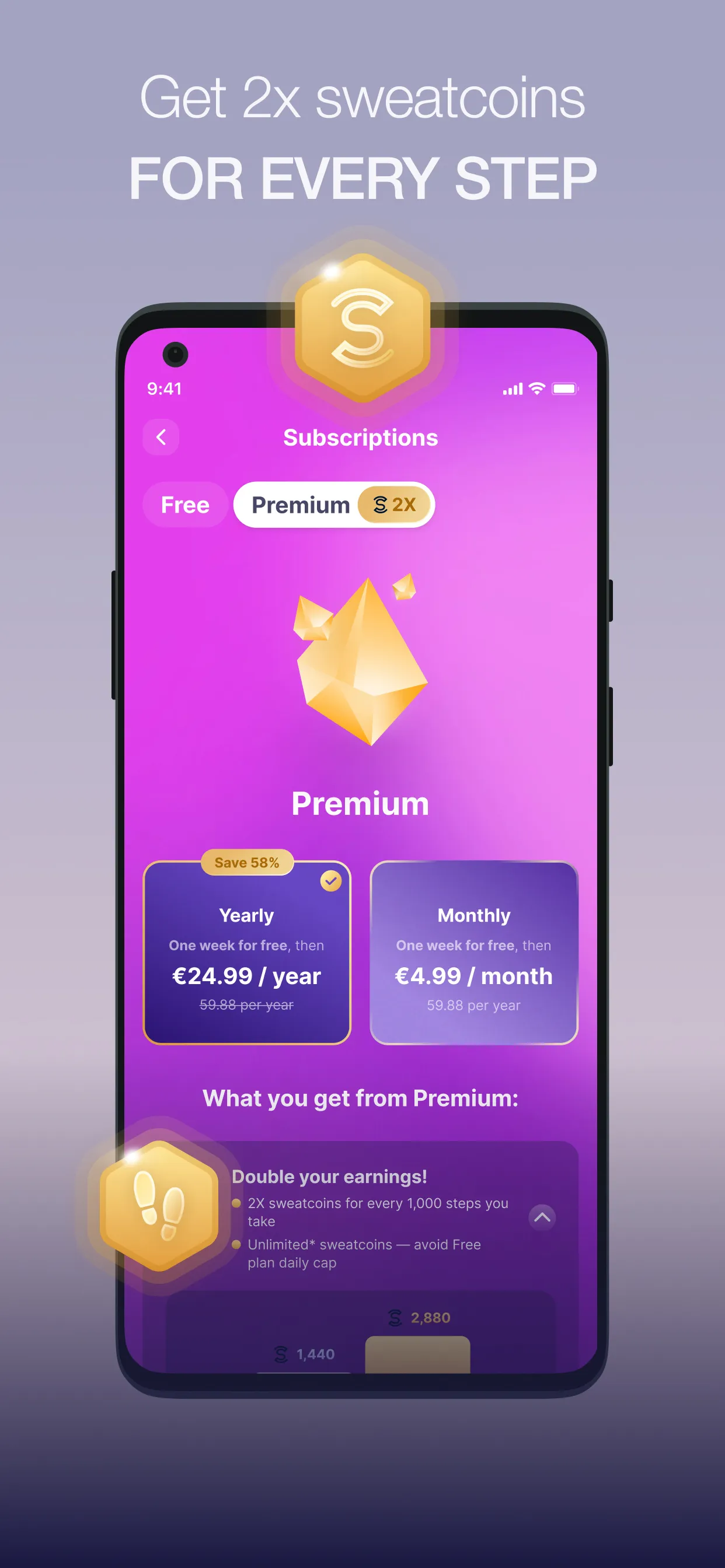 Sweatcoin・Walking Step Counter | Indus Appstore | Screenshot