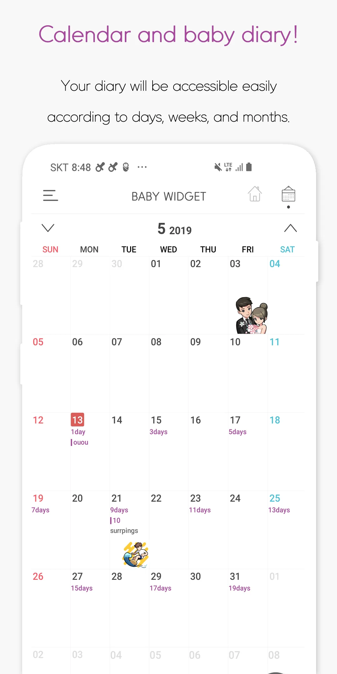 Baby Widget : Baby Tracker | Indus Appstore | Screenshot