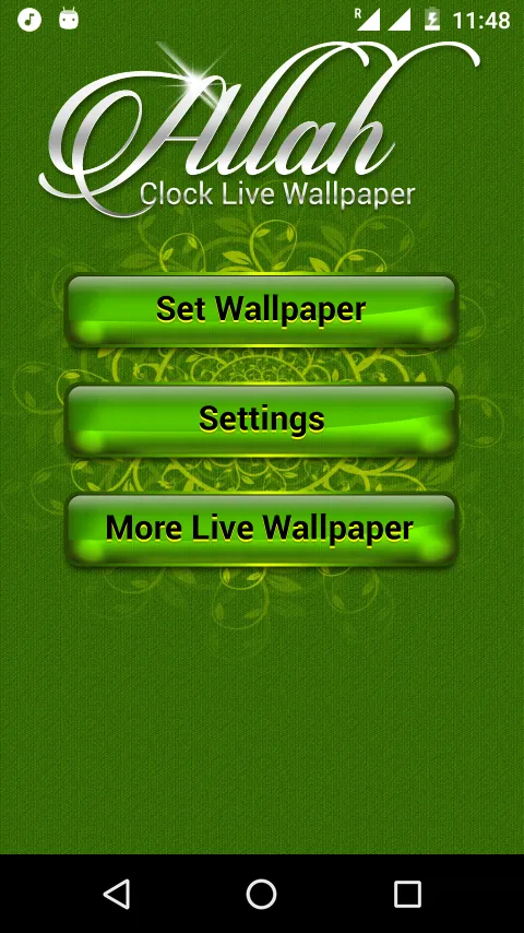Allah Clock Live Wallpaper | Indus Appstore | Screenshot