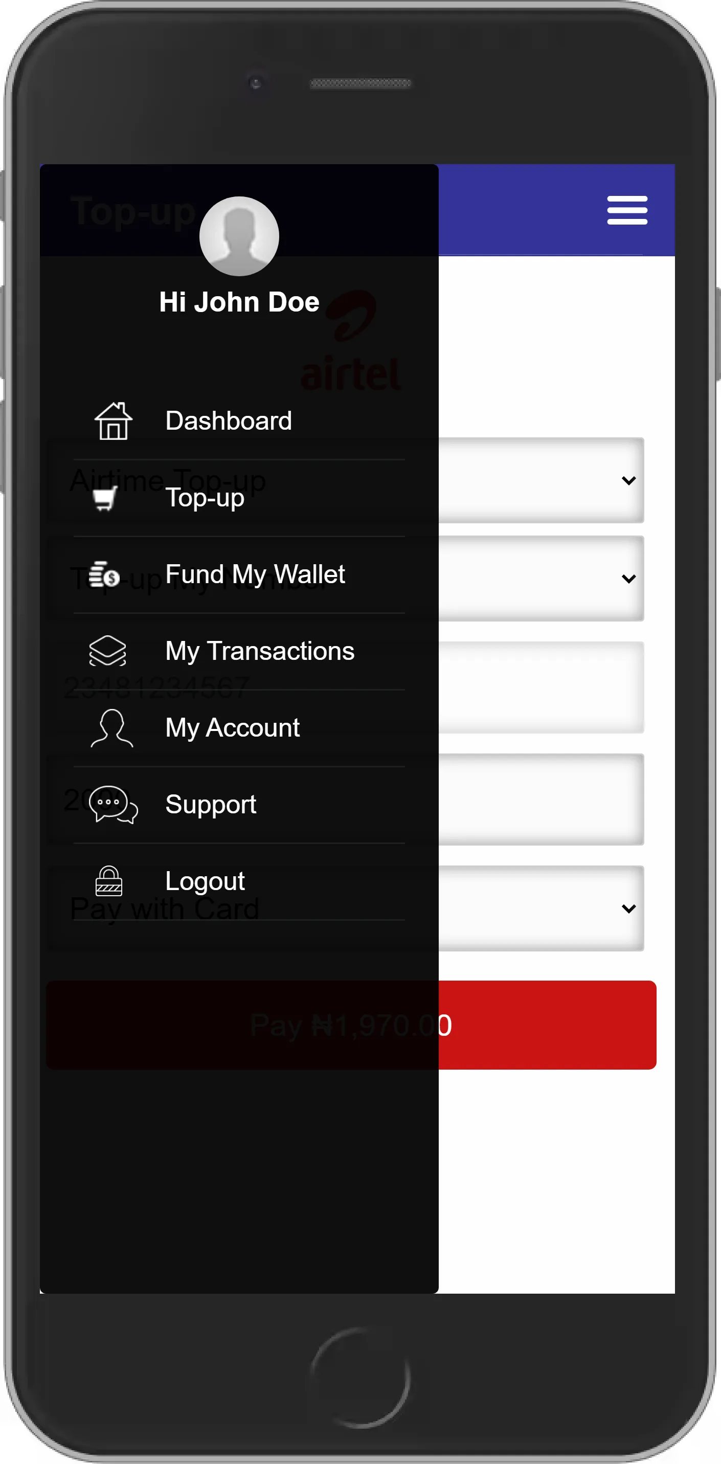 Mobile VTU - Airtime & Data Re | Indus Appstore | Screenshot