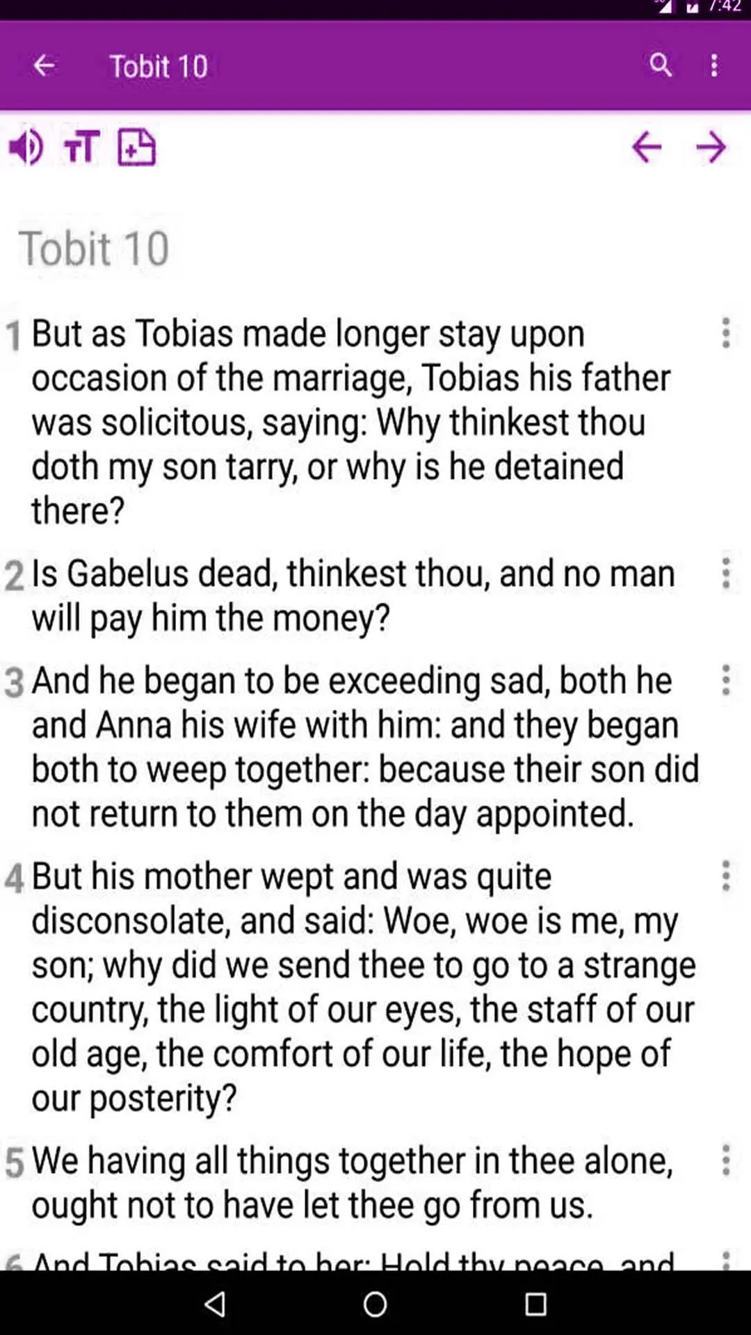 Catholic Bible complimentary | Indus Appstore | Screenshot