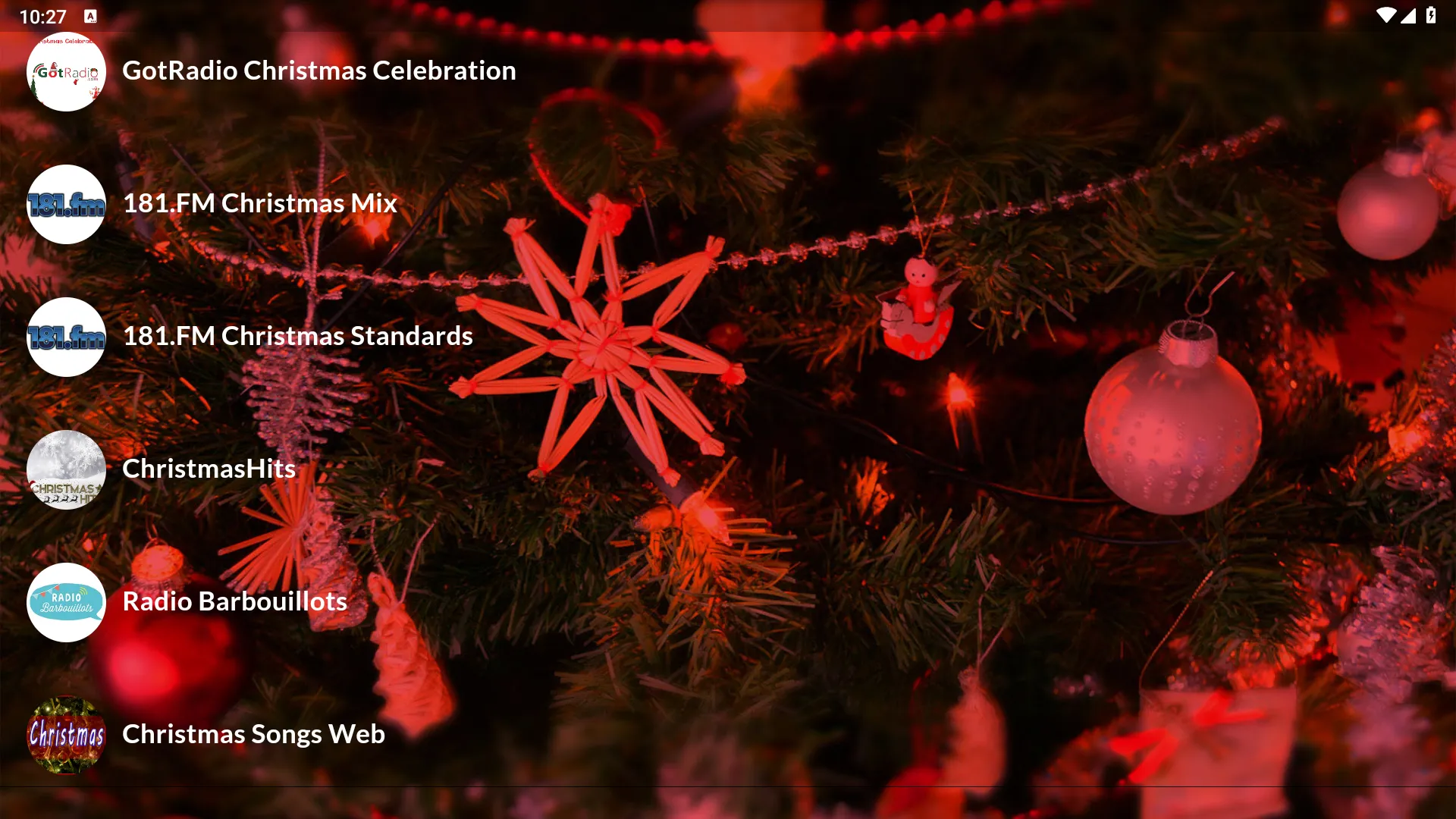 Christmas Music Stations | Indus Appstore | Screenshot