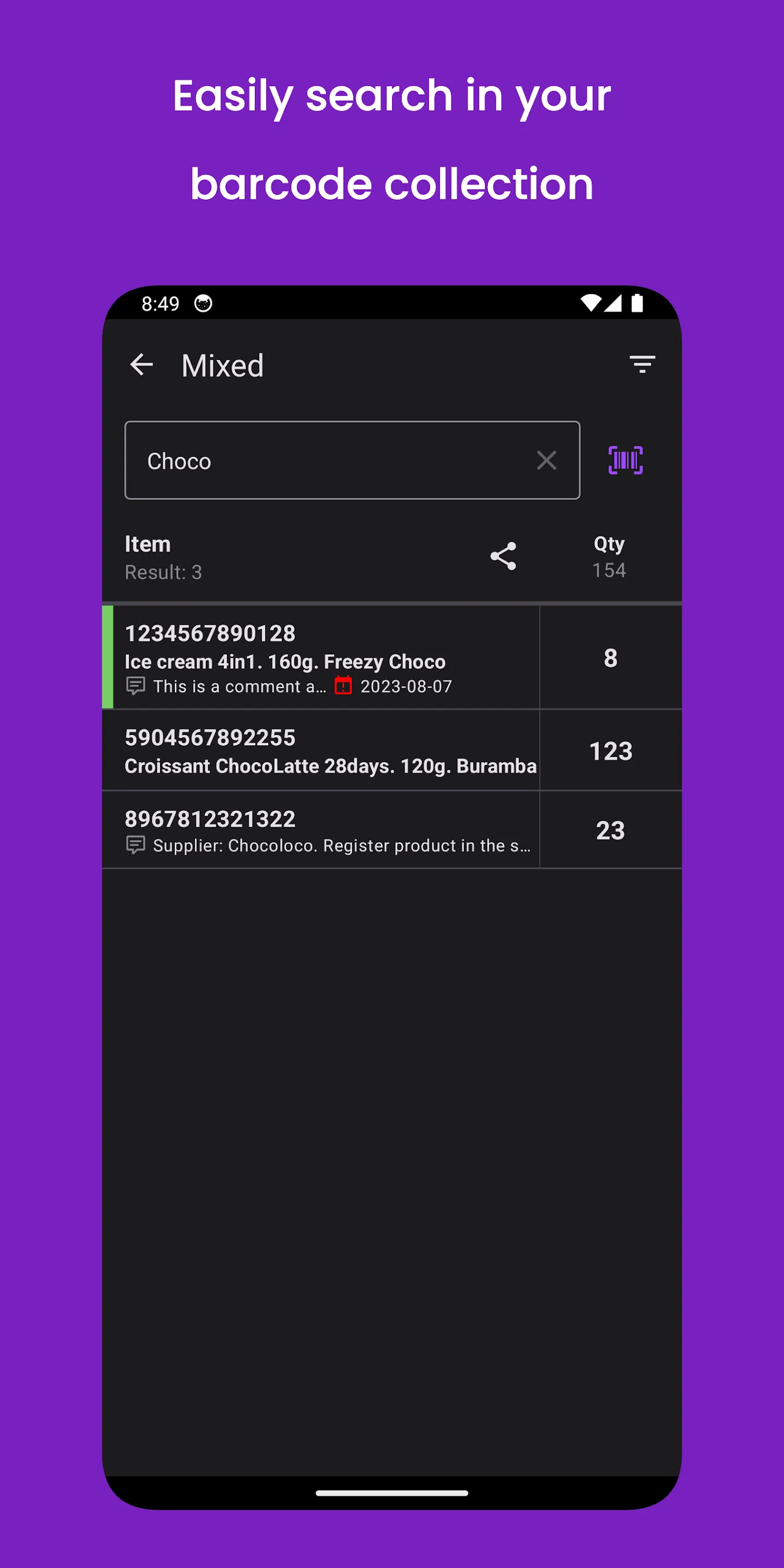 Barcodica - Barcode scanner | Indus Appstore | Screenshot