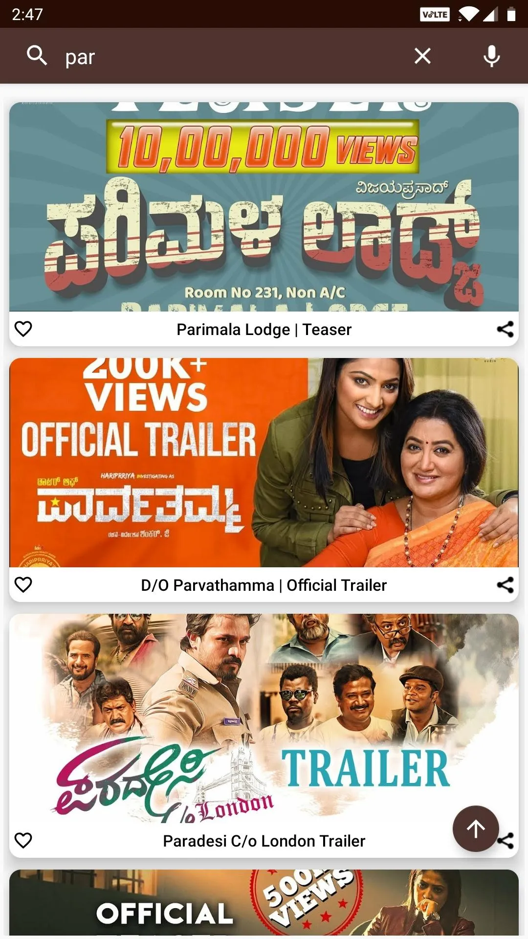 Kannada Movie Trailers | Indus Appstore | Screenshot