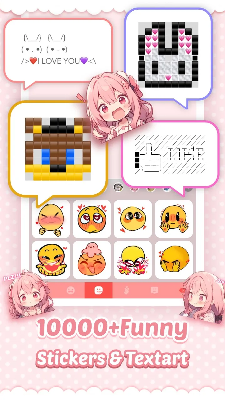 Pink Cute Hippo Theme | Indus Appstore | Screenshot