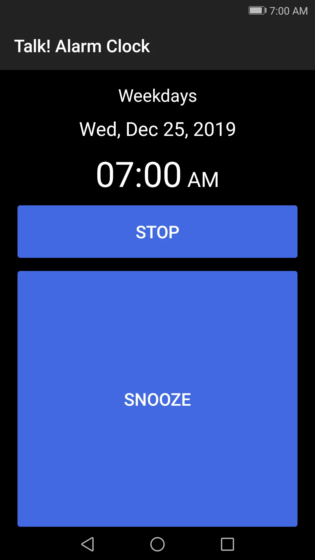 Talk! Alarm Clock | Indus Appstore | Screenshot