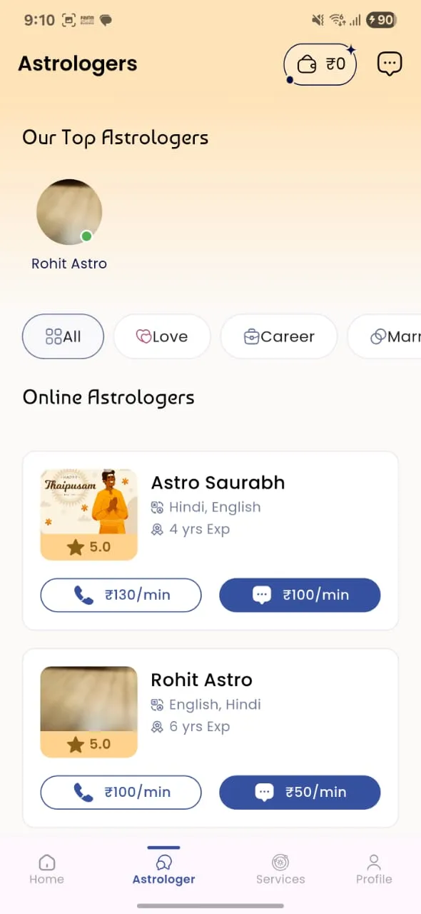 Horocosmo - Talk To Astrologer | Indus Appstore | Screenshot