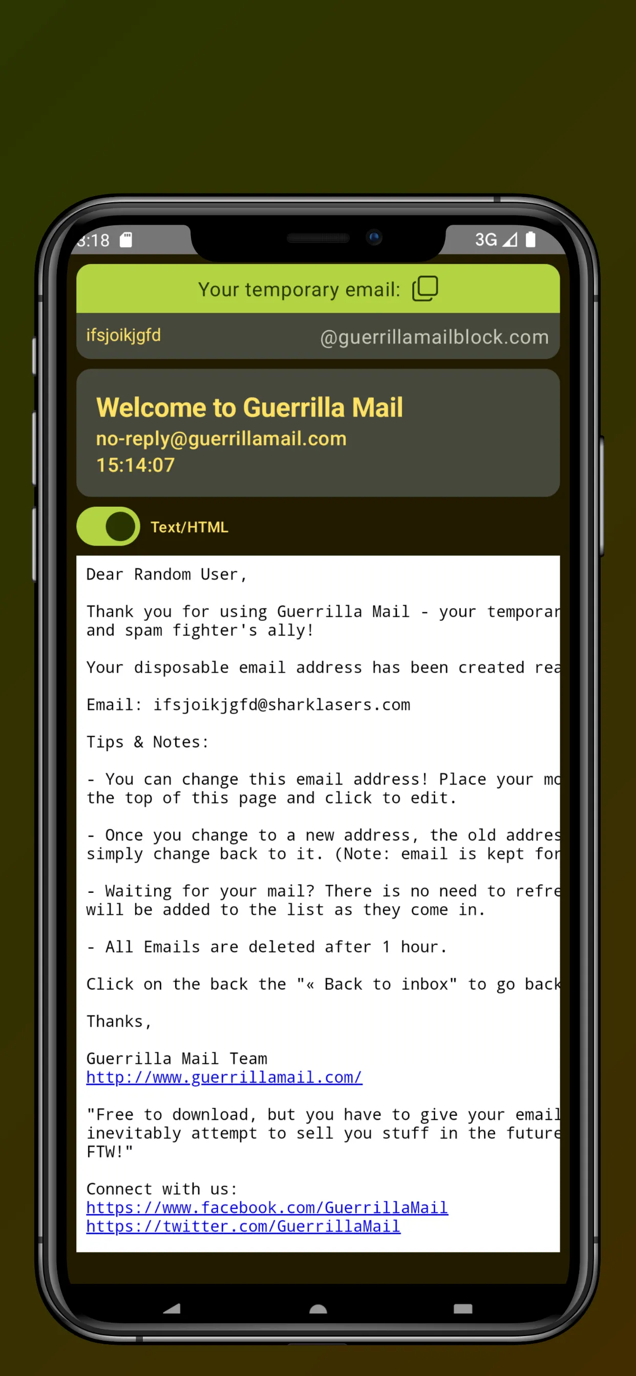 Guerrilla Mail - Temp Mail | Indus Appstore | Screenshot