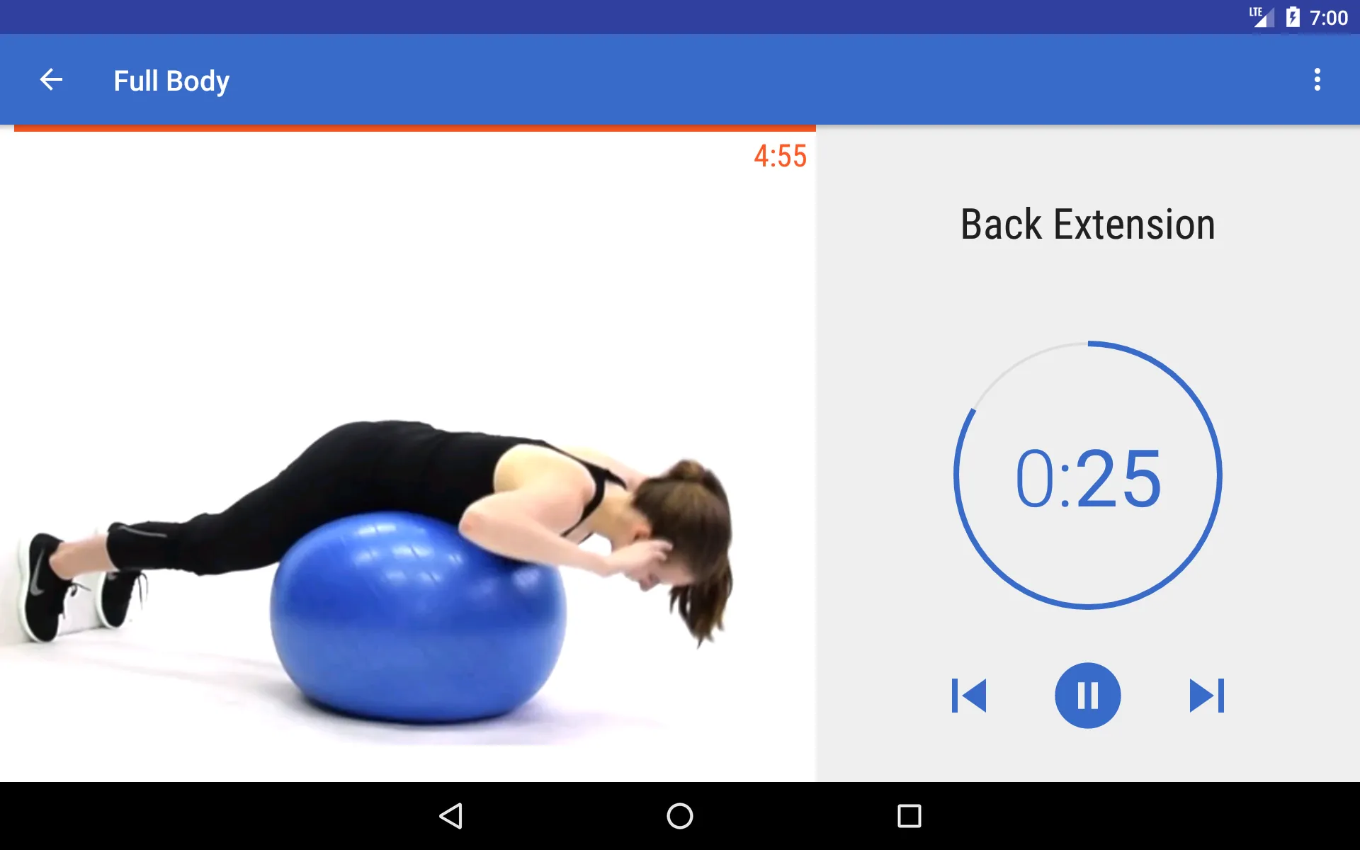 Stability Ball Workouts Fitify | Indus Appstore | Screenshot