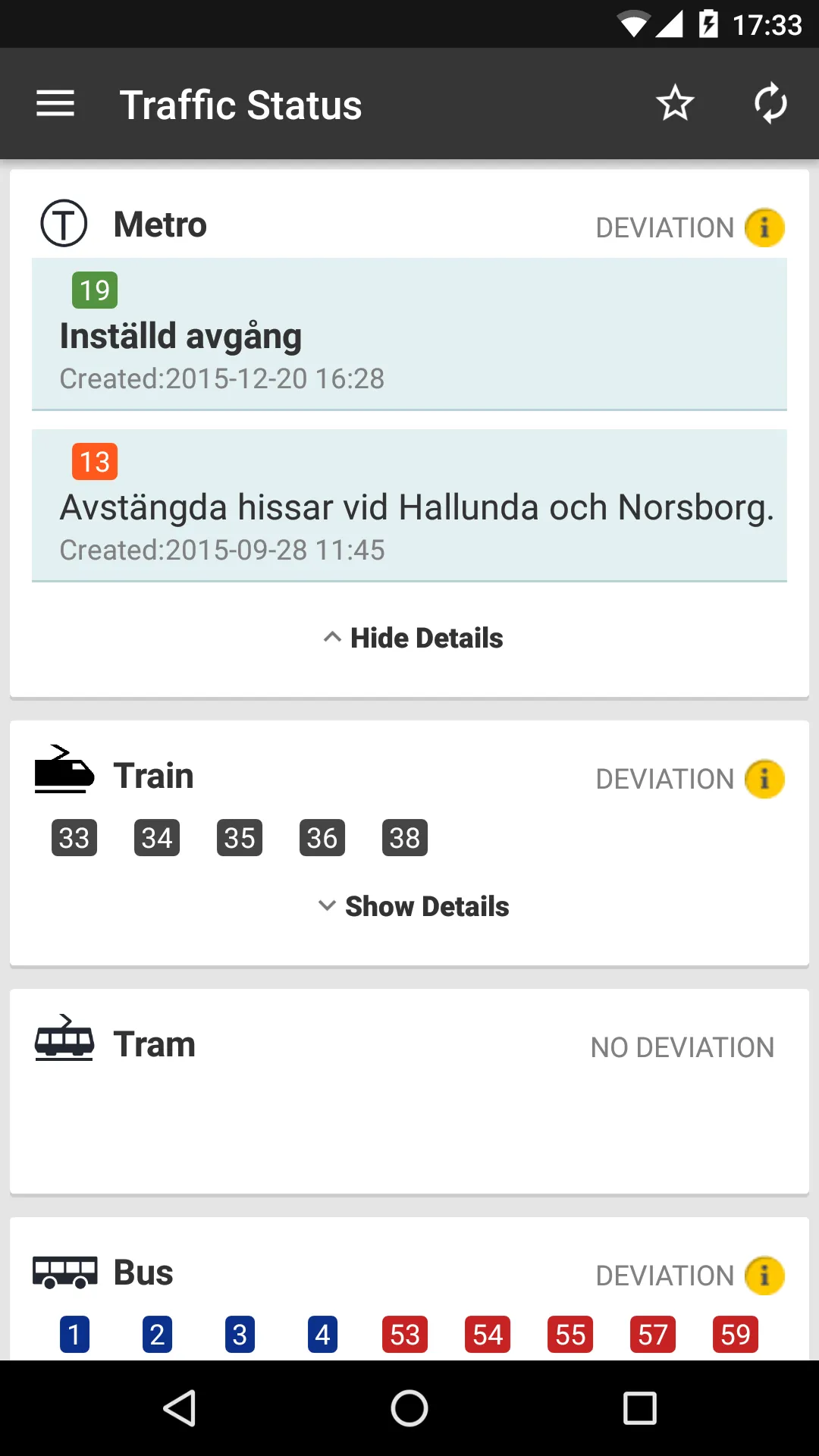 SL Stockholm Commute | Indus Appstore | Screenshot