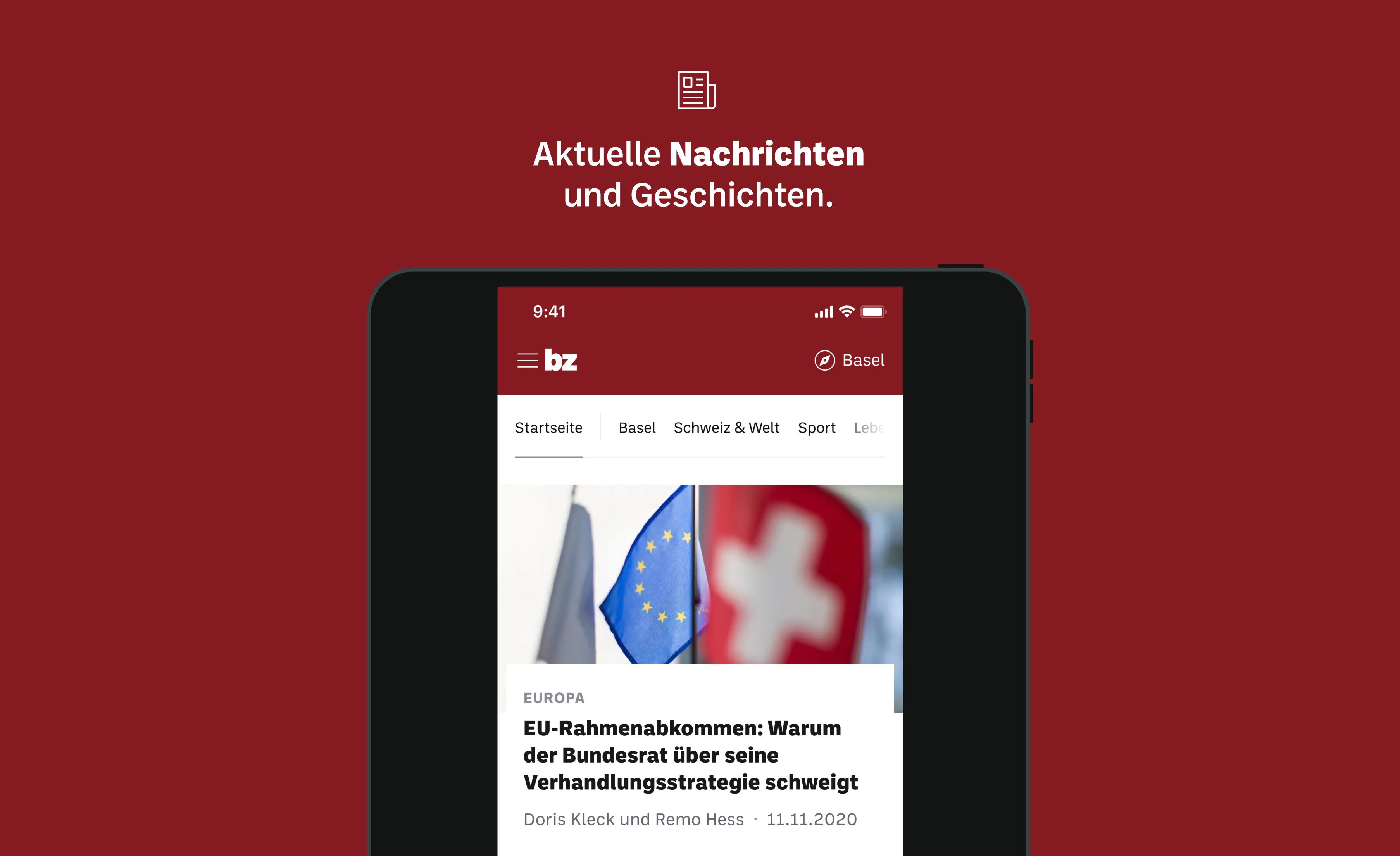 bz Zeitung aus Basel - News | Indus Appstore | Screenshot