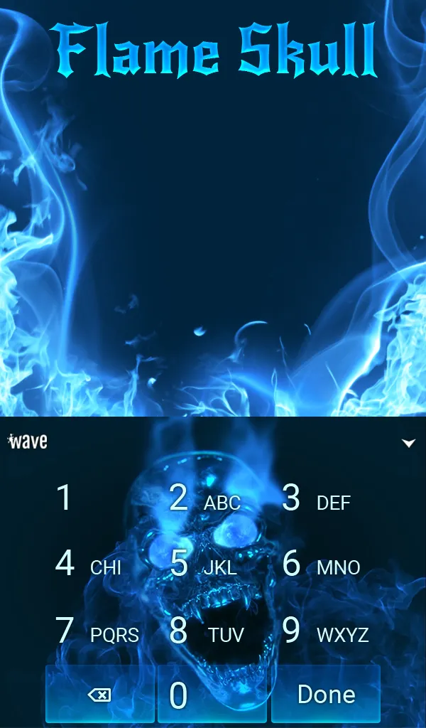 Flame Skull Keyboard Theme | Indus Appstore | Screenshot