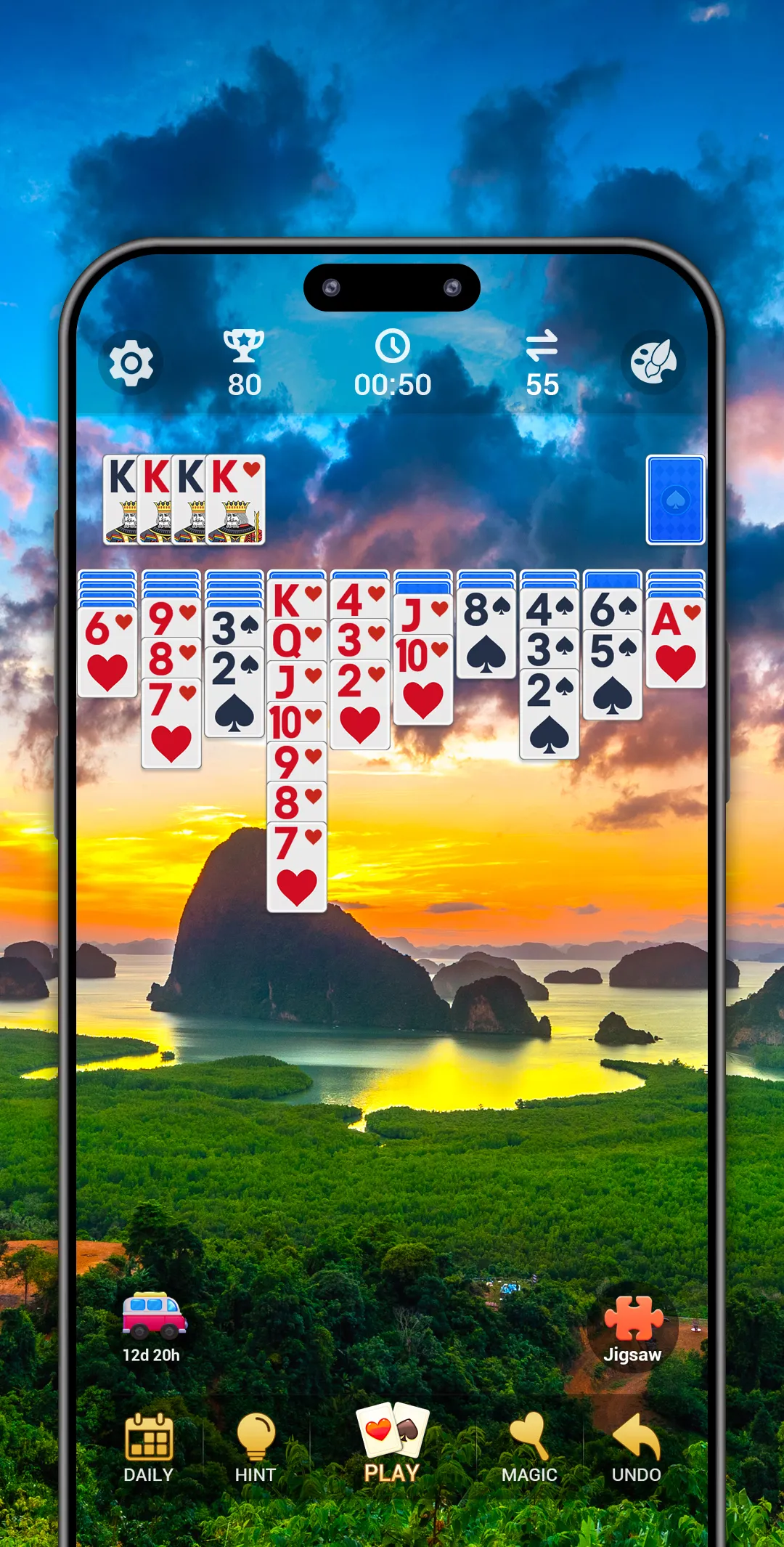 Spider Solitaire, large cards | Indus Appstore | Screenshot