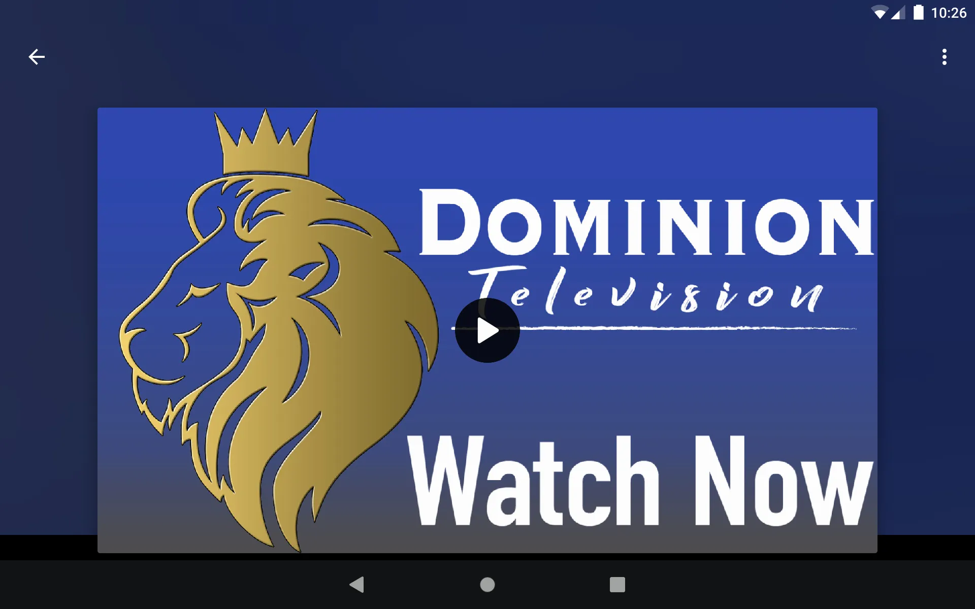 Dominion TV | Indus Appstore | Screenshot