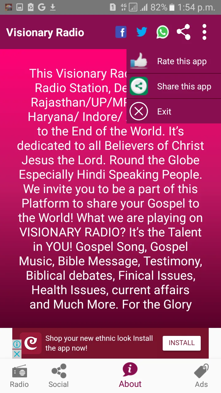 Christian Visionary Radio Let  | Indus Appstore | Screenshot