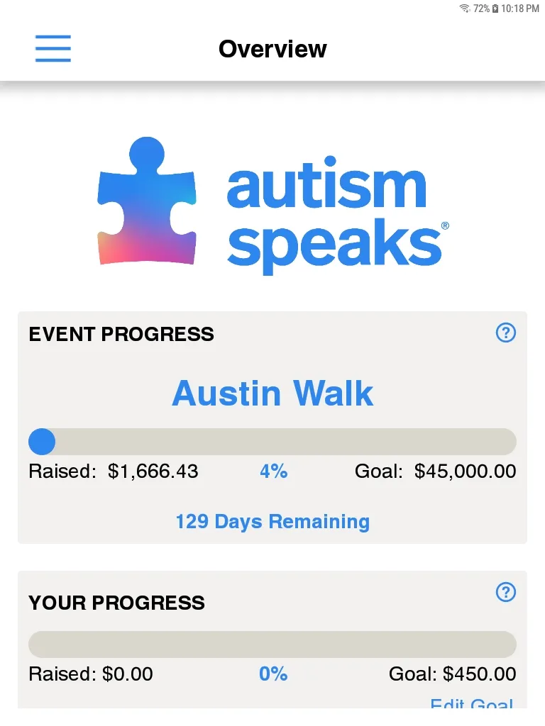 Autism Speaks Walk | Indus Appstore | Screenshot