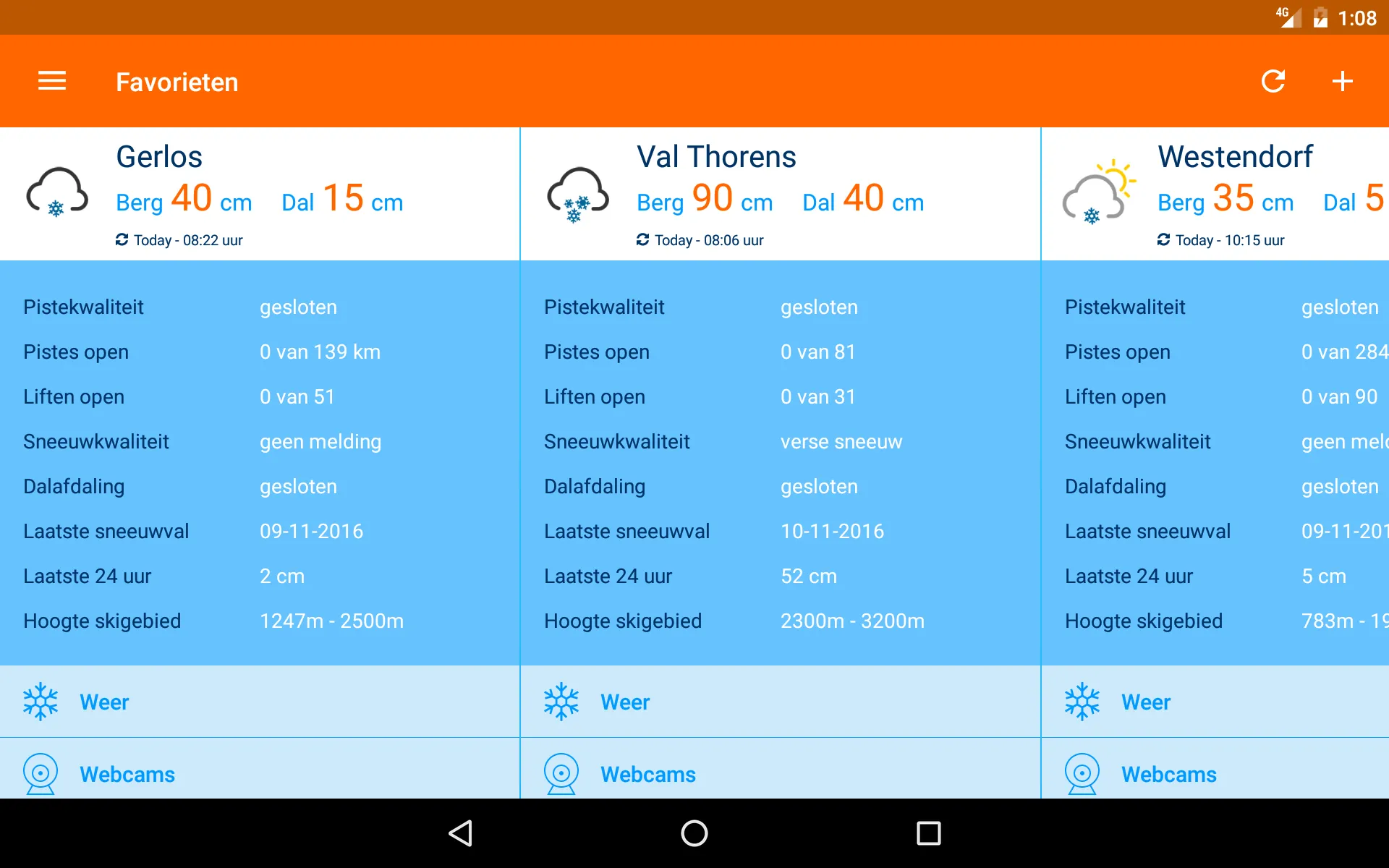 Sneeuwhoogte.nl | Indus Appstore | Screenshot