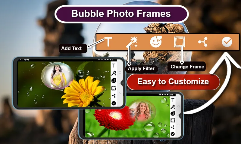 Bubble Photo Frames | Indus Appstore | Screenshot