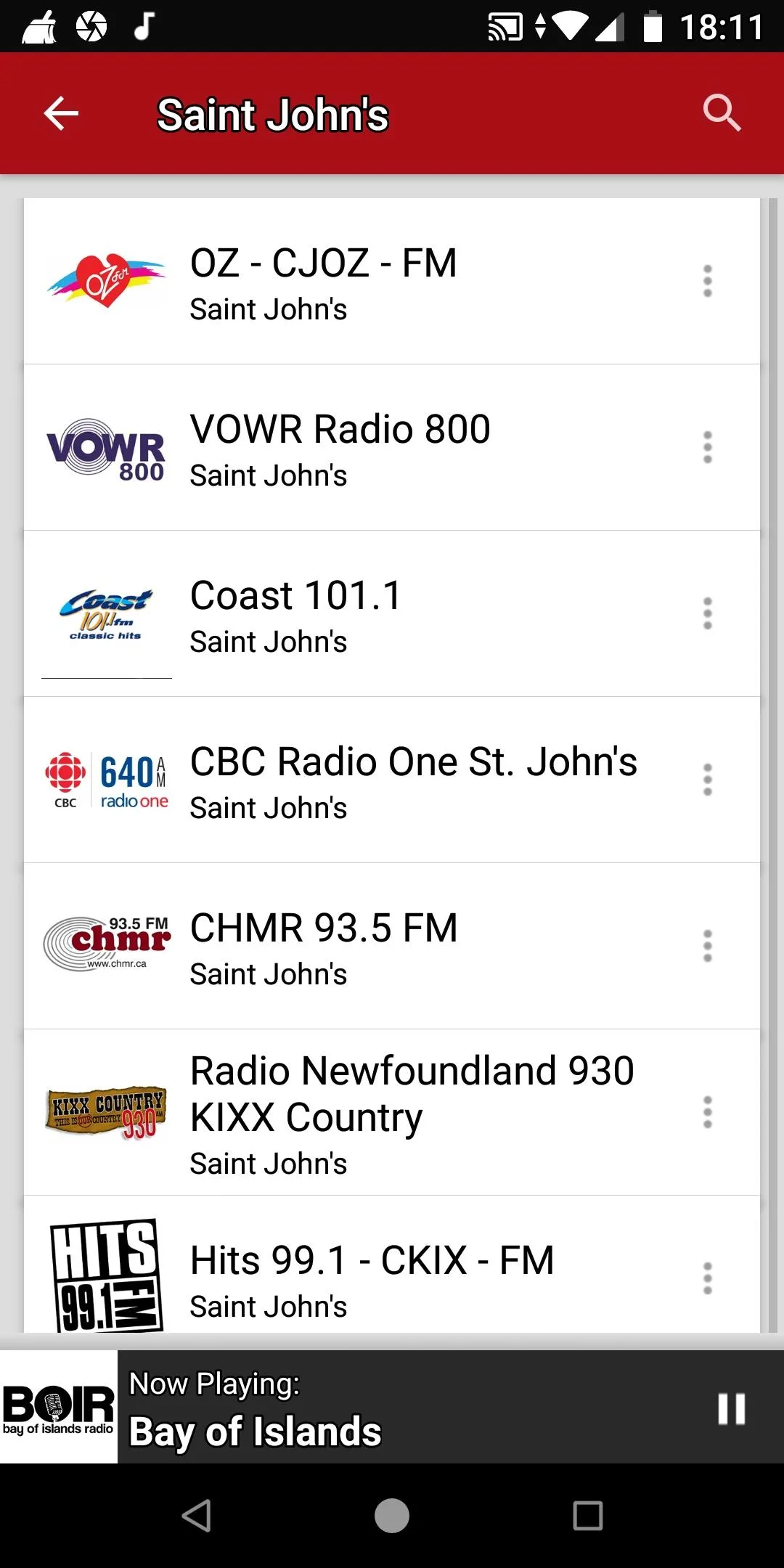 Newfoundland&Labrador Radios | Indus Appstore | Screenshot