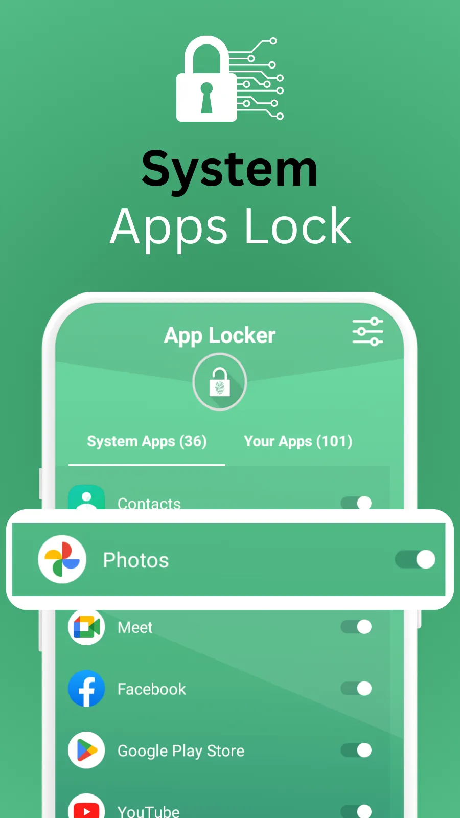 AppLock -  Secure Apps Lock | Indus Appstore | Screenshot