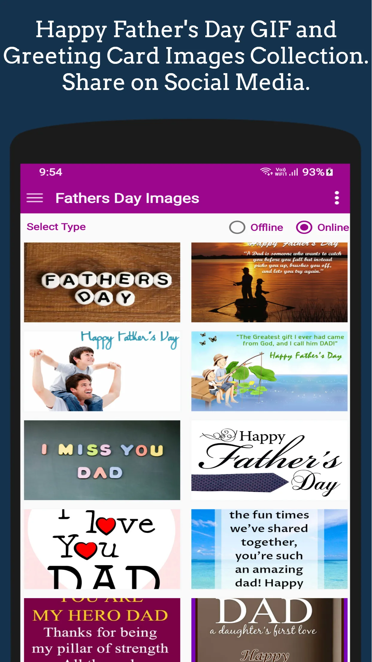 Father's Day GIF Greeting | Indus Appstore | Screenshot