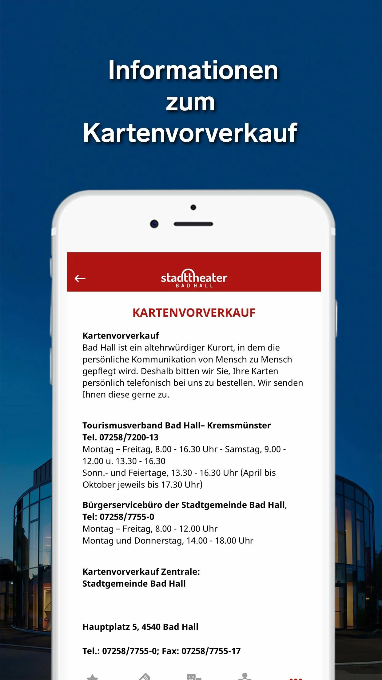 Stadttheater Bad Hall | Indus Appstore | Screenshot