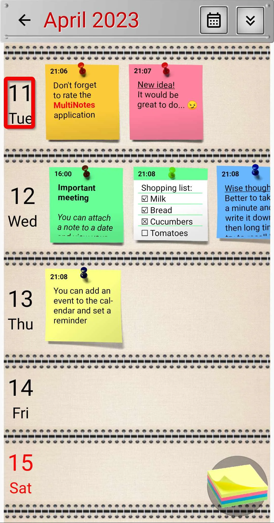 MultiNotes - Reminder Notes | Indus Appstore | Screenshot