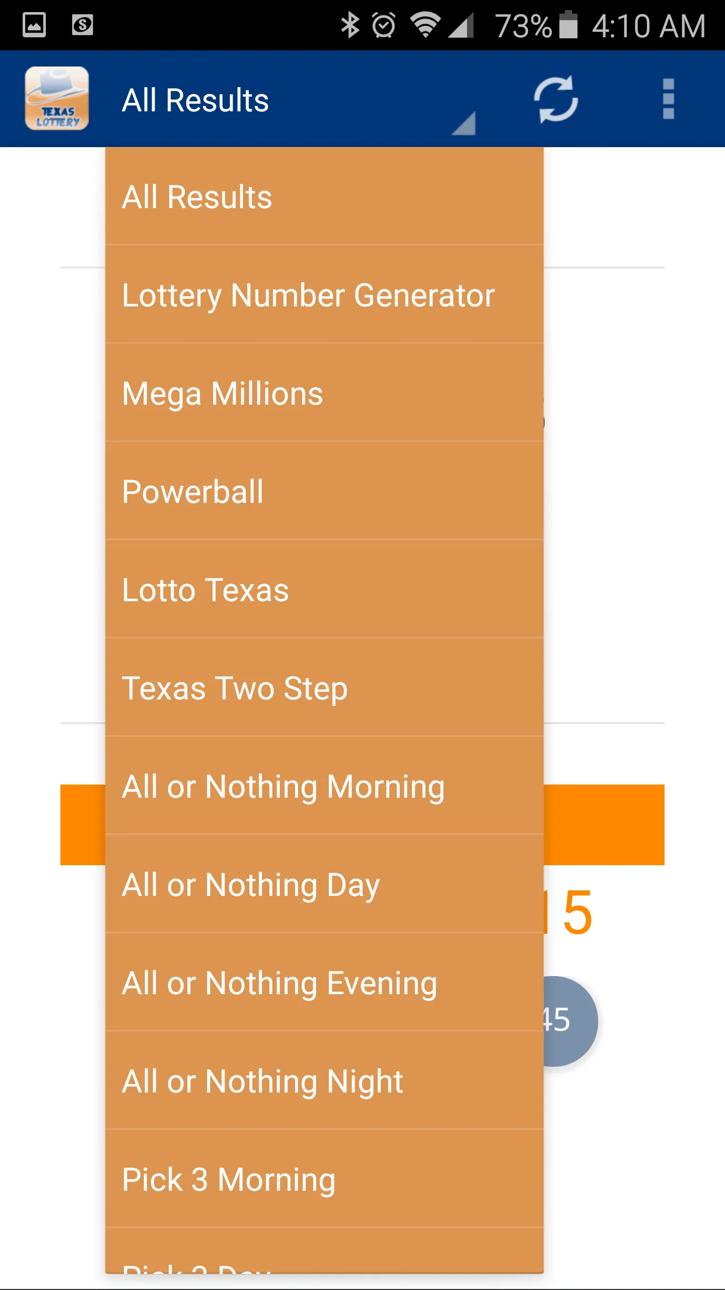 Texas Lottery Results | Indus Appstore | Screenshot