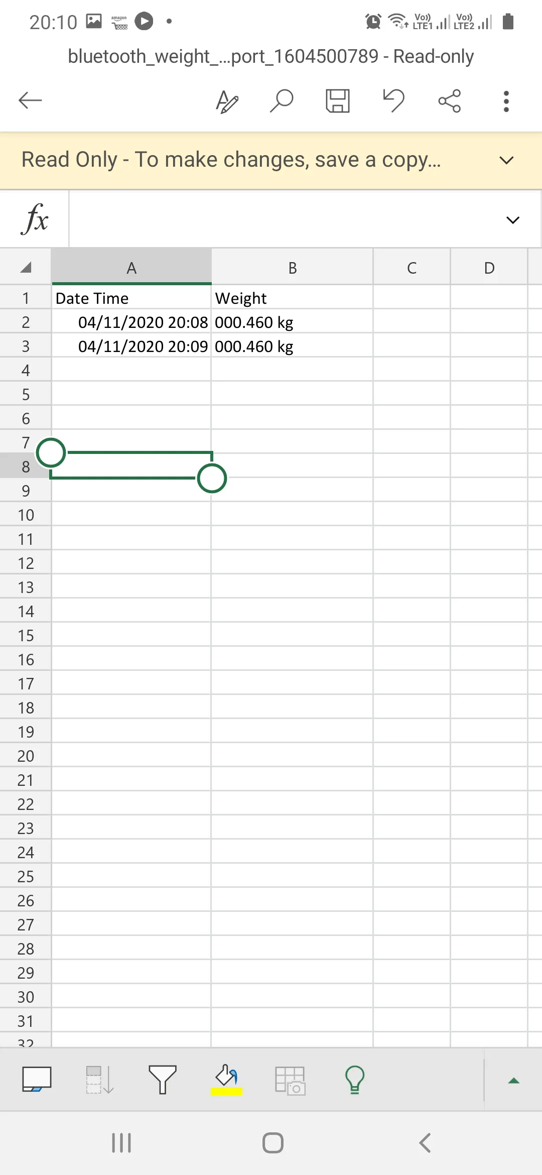 Bluetooth Weight Scale To Shee | Indus Appstore | Screenshot