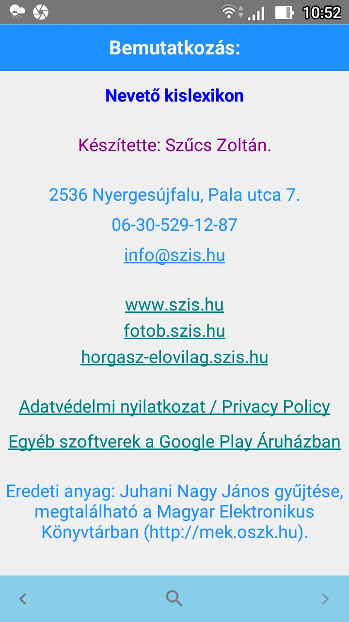 Nevető Kislexikon | Indus Appstore | Screenshot