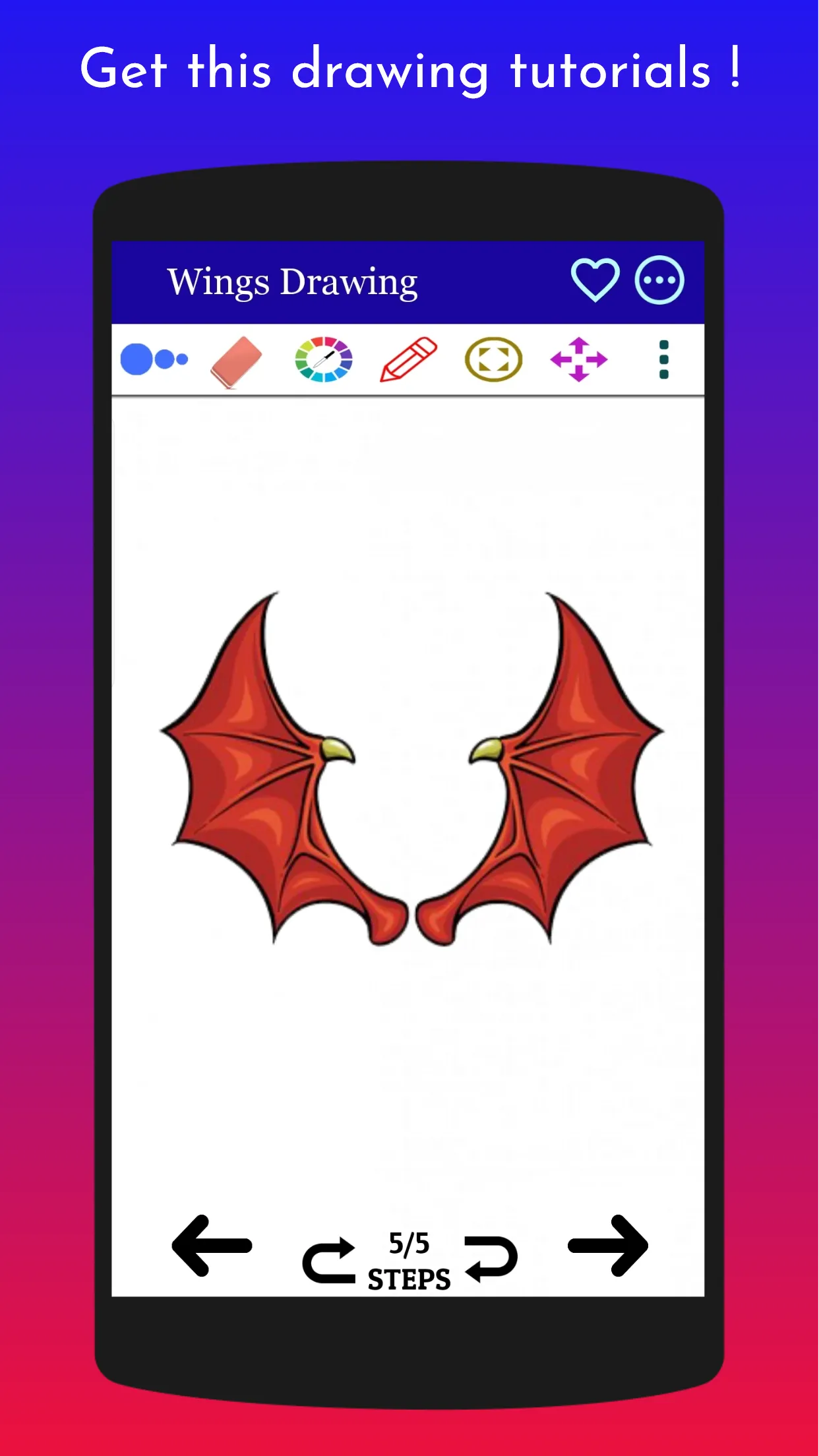 How to Draw Wings Step by step | Indus Appstore | Screenshot