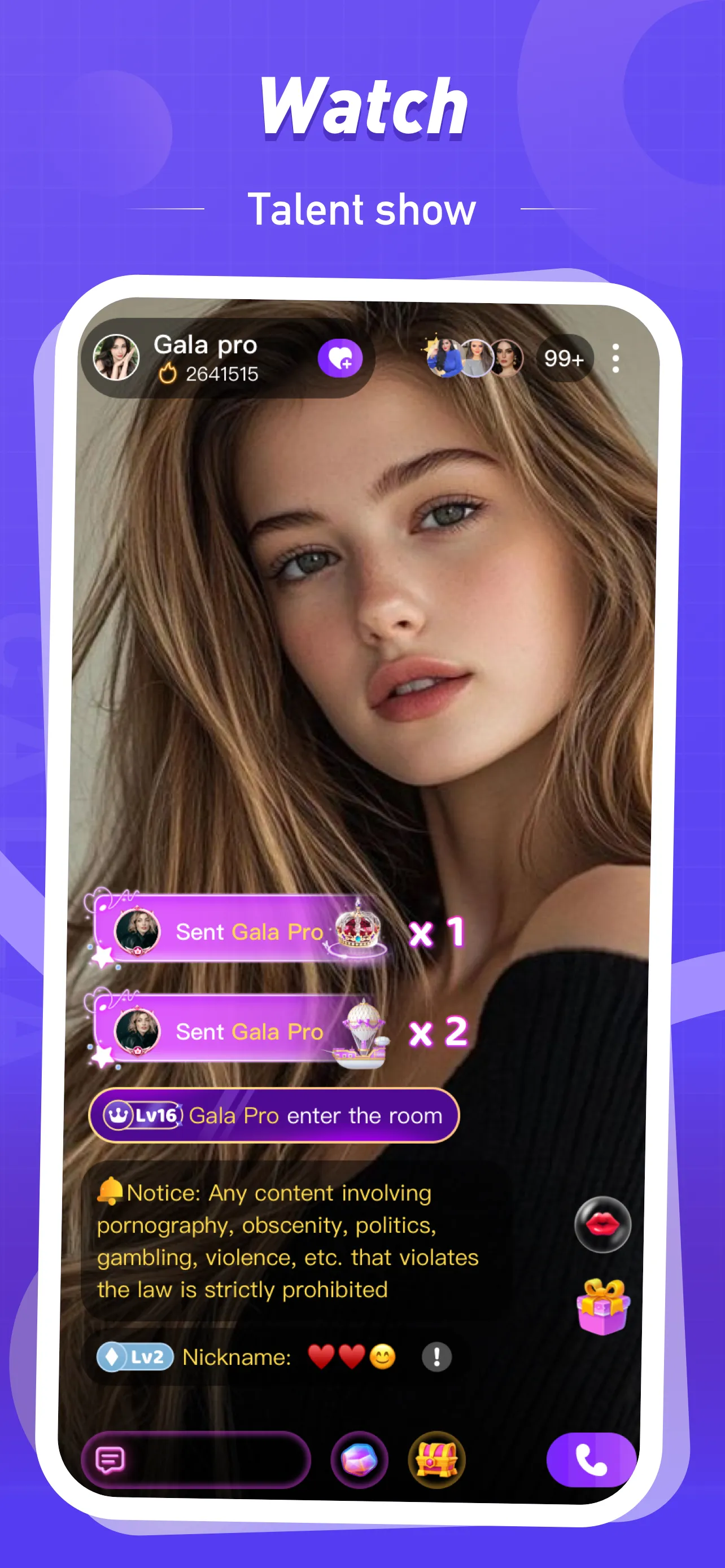 Gala Pro: Video Chat & Call | Indus Appstore | Screenshot