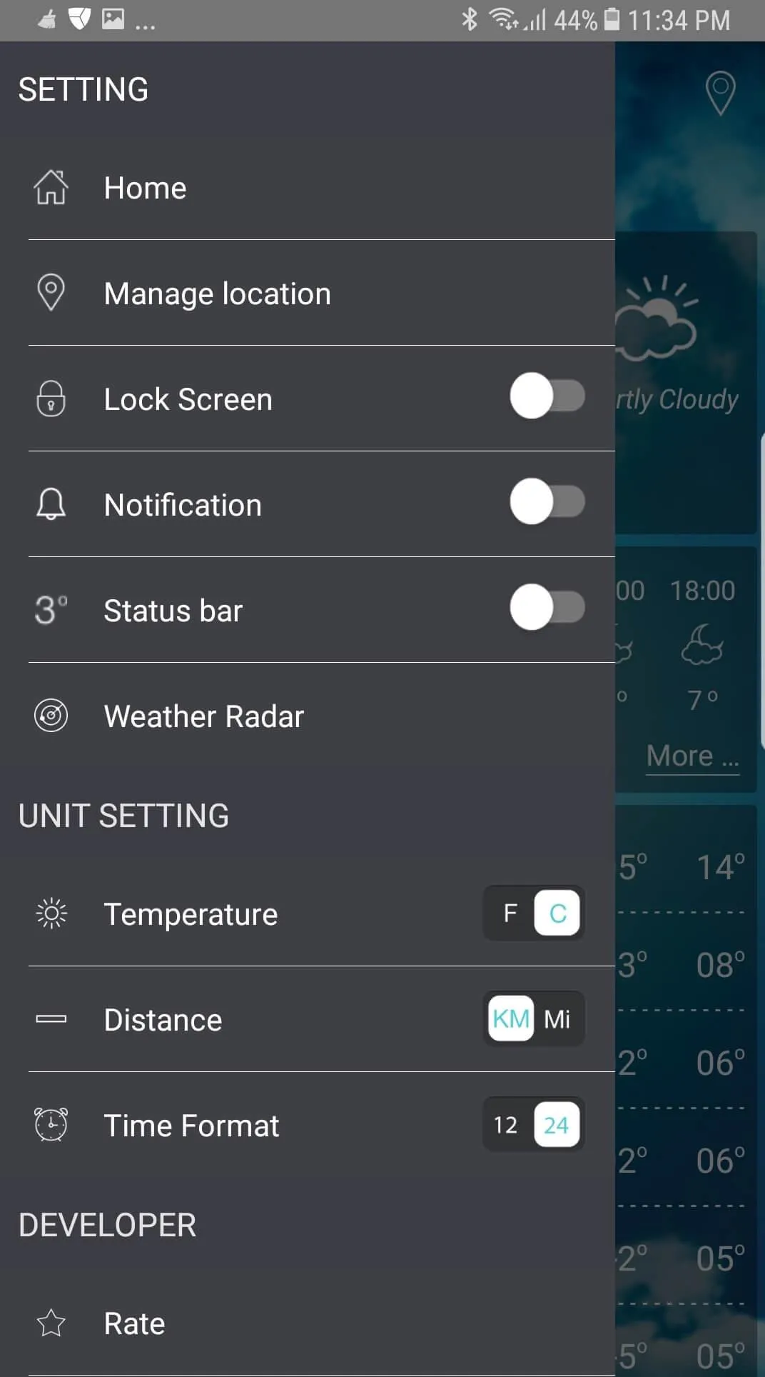 Weather app | Indus Appstore | Screenshot