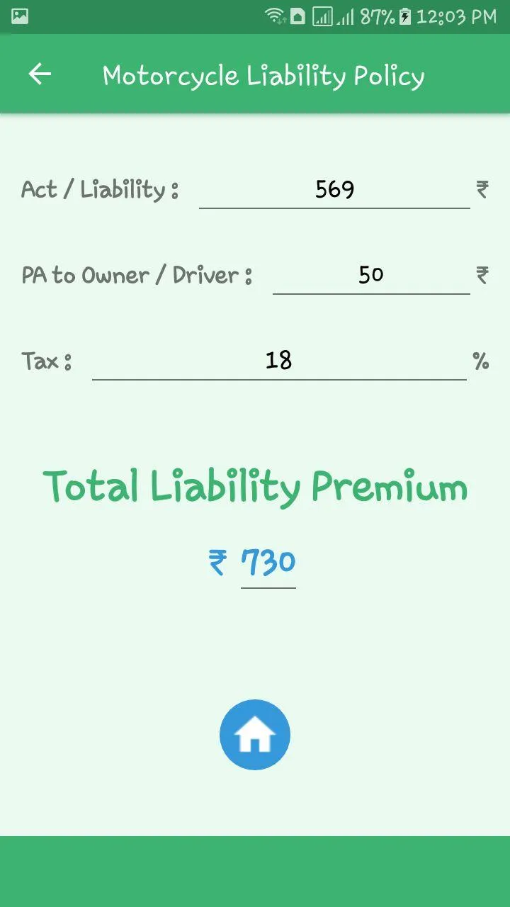 Motor Insurance Premium Calcul | Indus Appstore | Screenshot