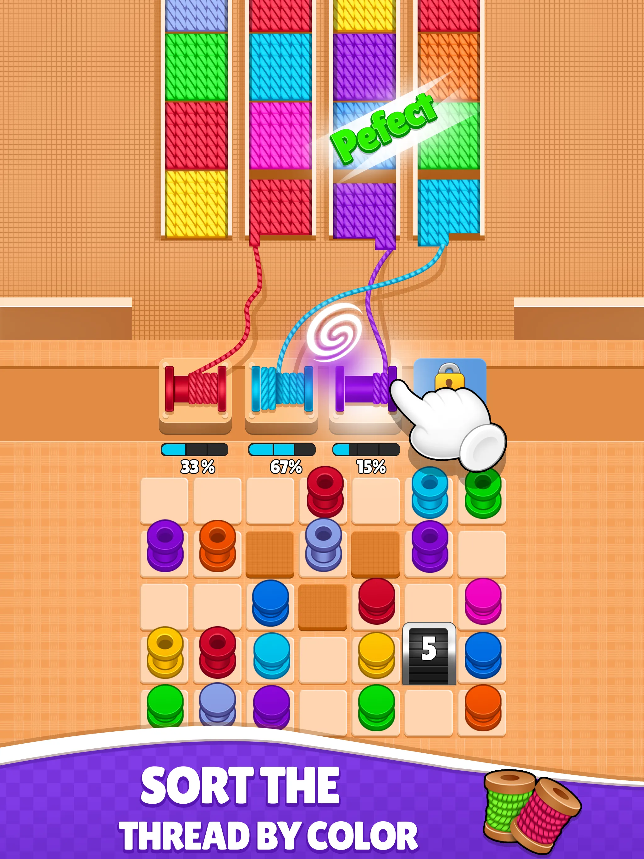 Knit Sort 3d - Color Wool Jam | Indus Appstore | Screenshot