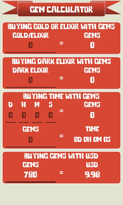 🏰 Gem Calculator for Clash of | Indus Appstore | Screenshot