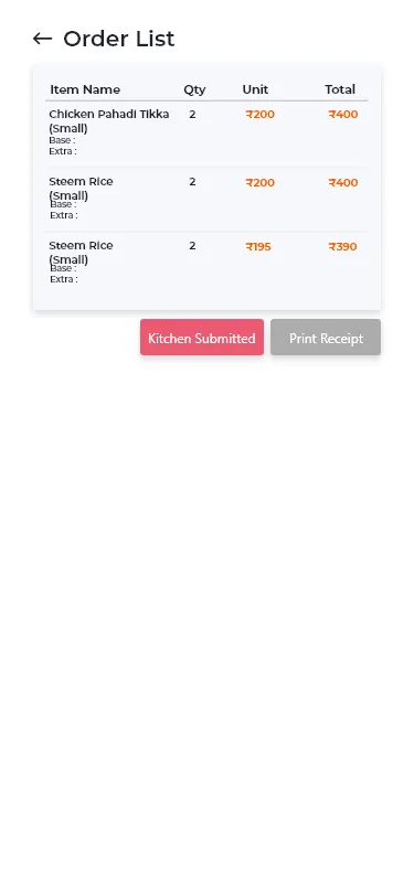 eMenu Live Order | Indus Appstore | Screenshot