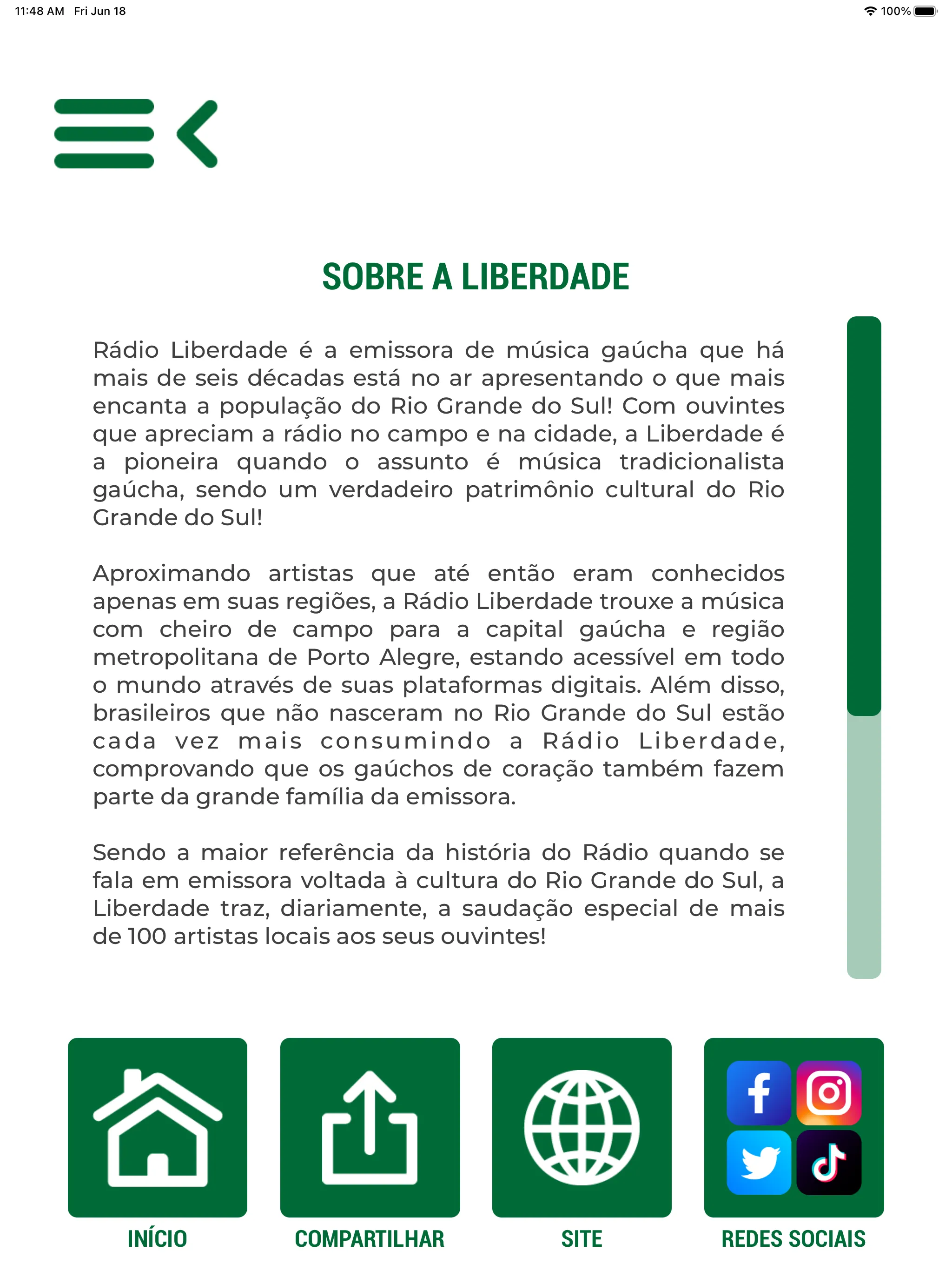 Rádio Liberdade - 82,5 FM | Indus Appstore | Screenshot