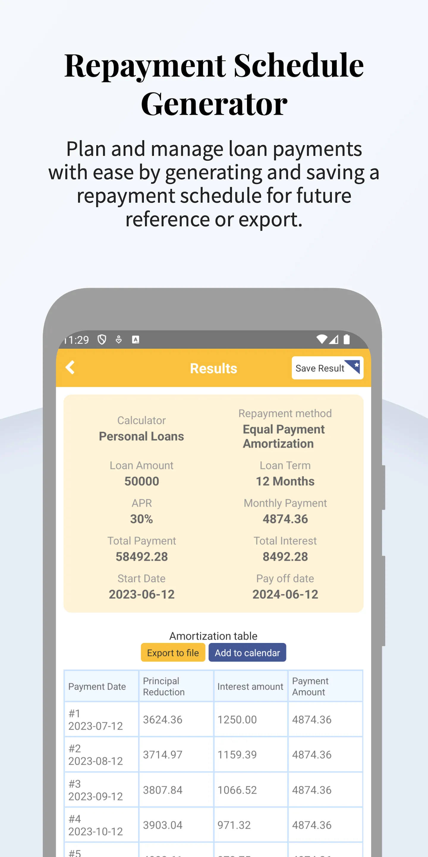 Bear Loan Calculator | Indus Appstore | Screenshot